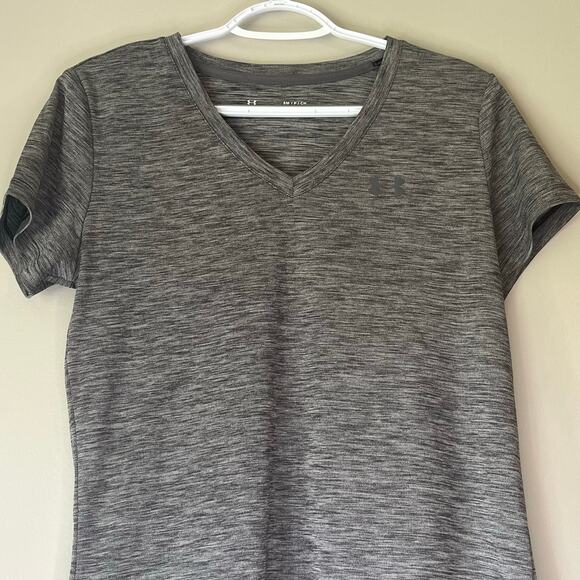 Under Armour Gray Heatgear T-Shirt Size Small - Picture 4 of 8